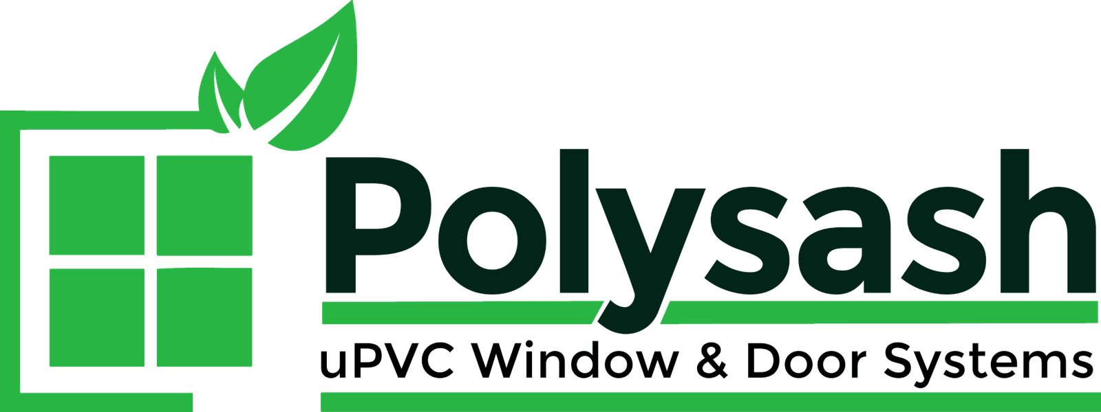 Polysash uPVC Logo Dark